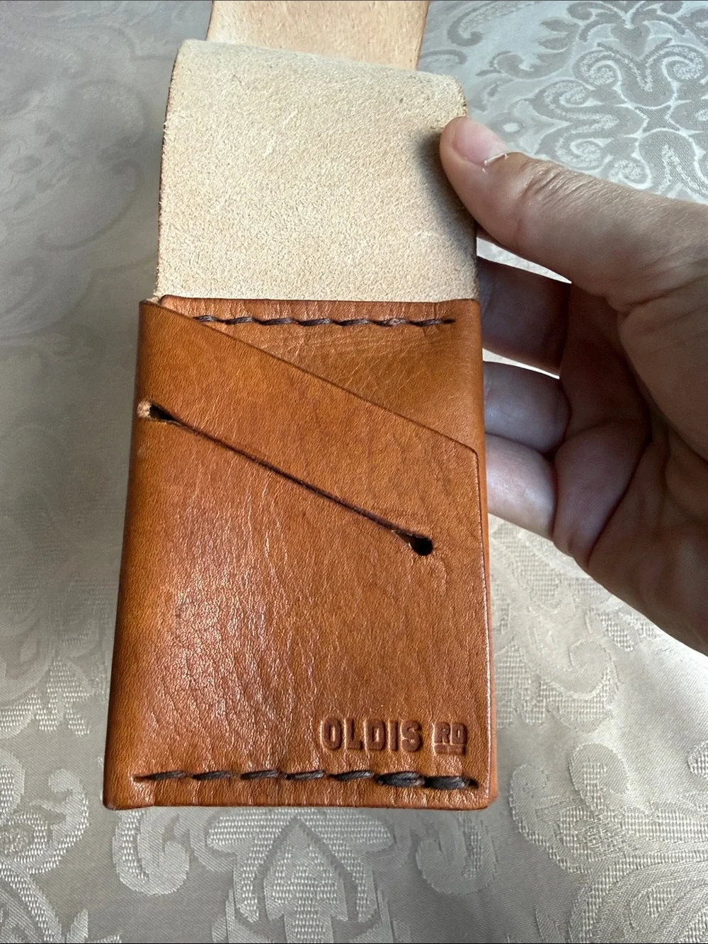 Oldis Road Oldis One Light Golden Honey Full Grain Leather Wallet
